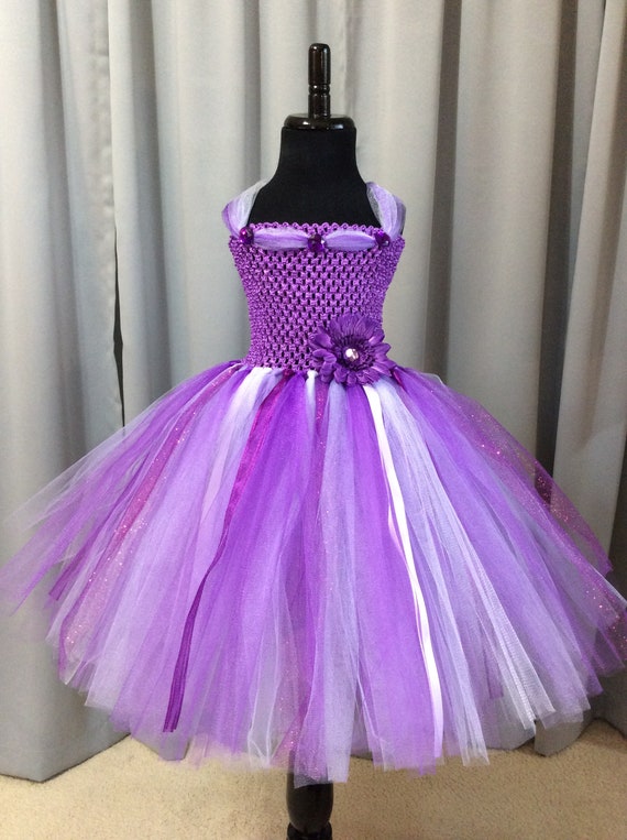Purple lavender & white princess dress birthday gift for | Etsy