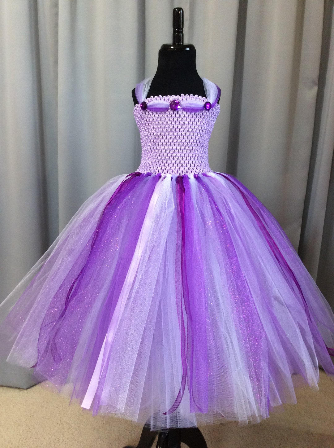 Lavender Purple and White Princess Tutu Dress for Girls - Etsy