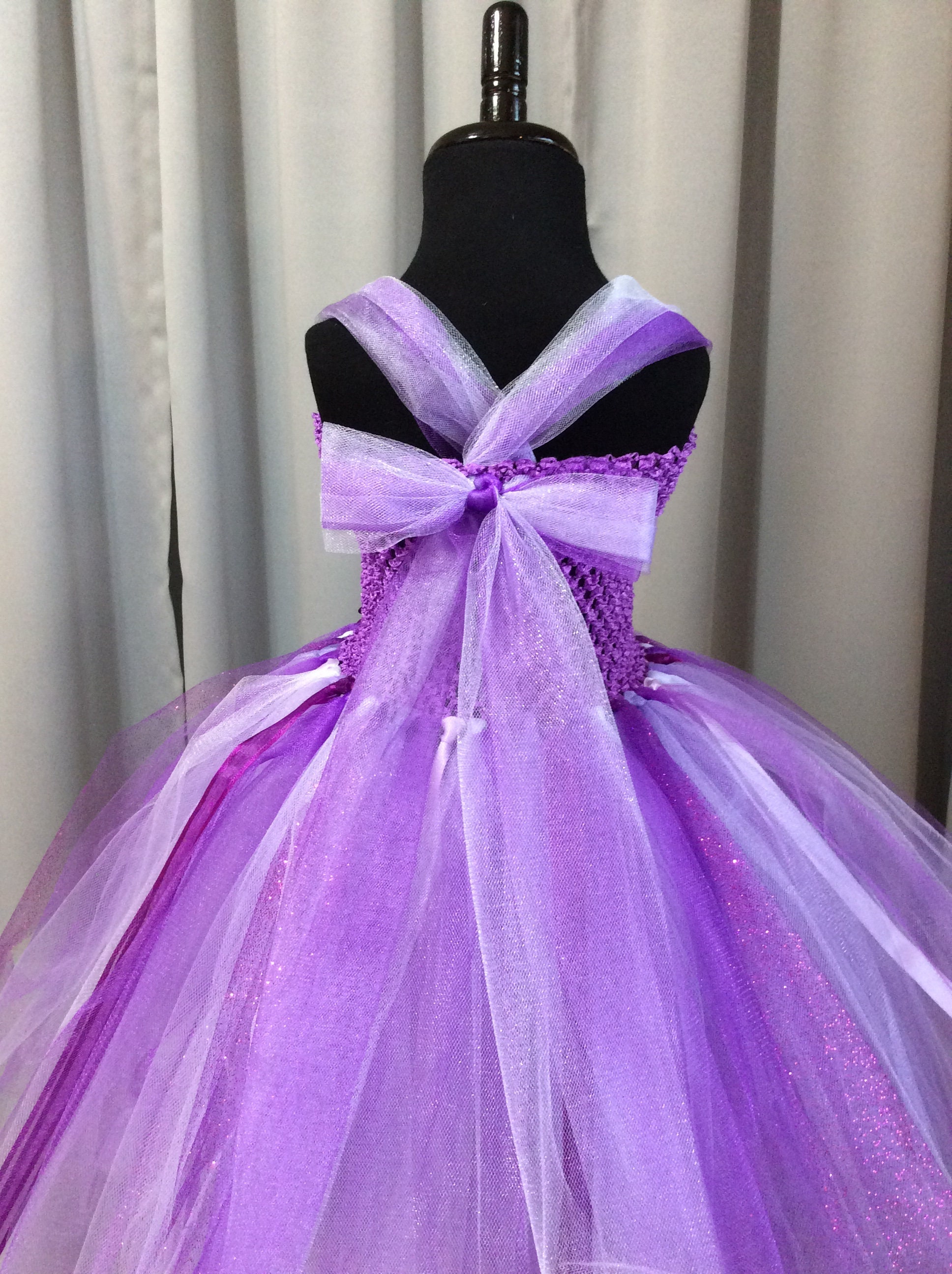 Purple Lavender and White Princess Dress for Girls Princess Etsy