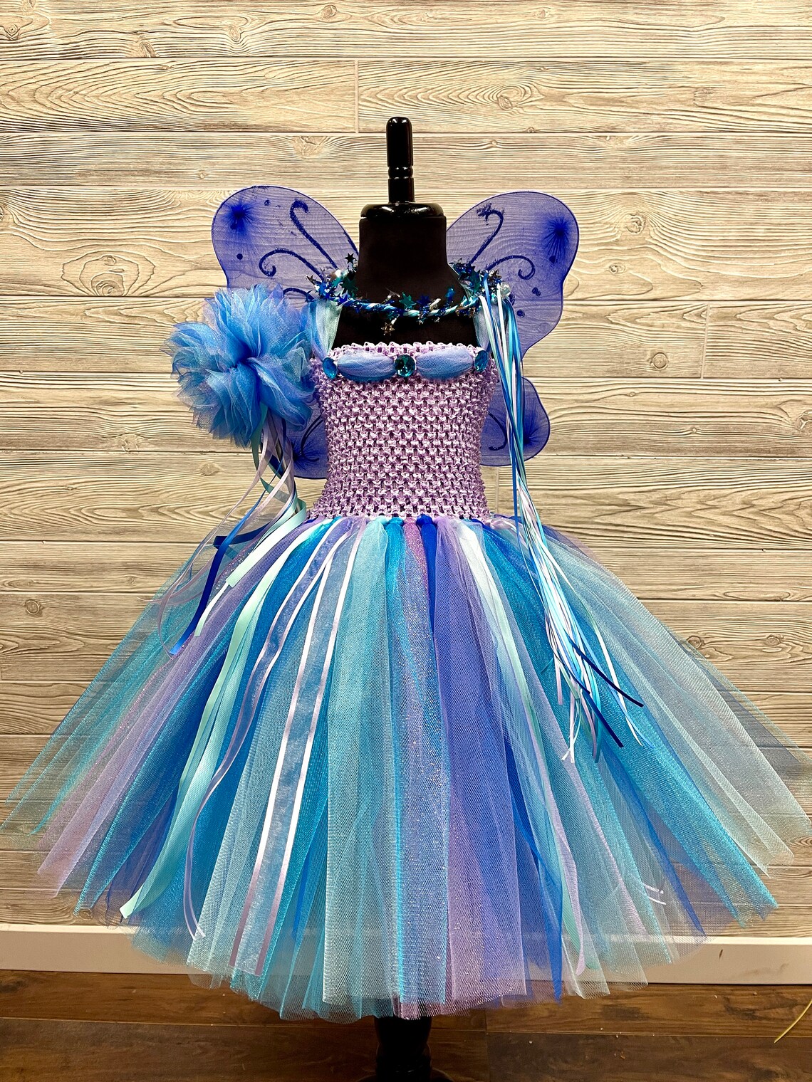 Lavender Turquoise Aqua & Royal Blue Fairy Princess Costume - Etsy
