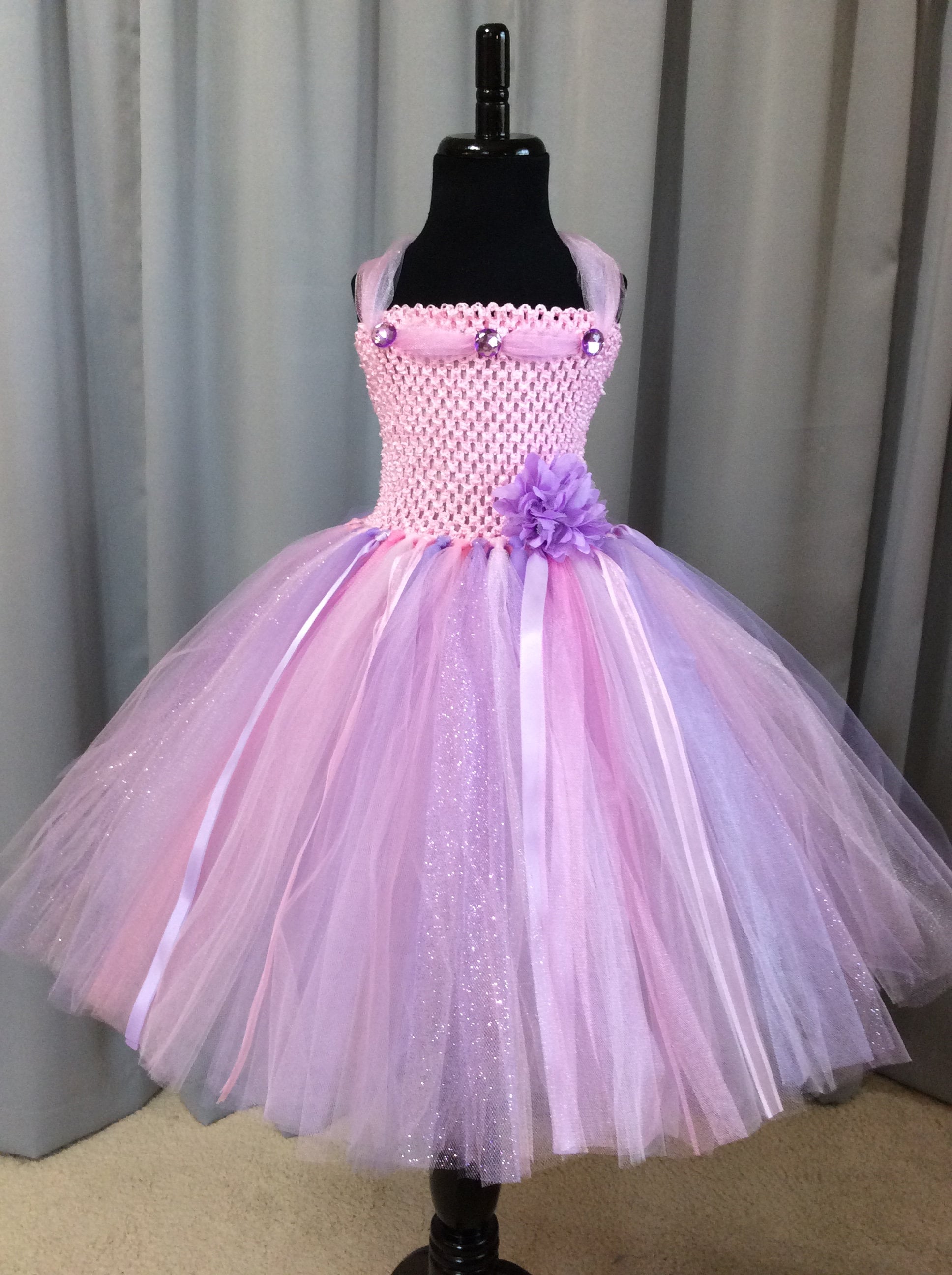 Pink and Lavender Princess Tutu Dress for Girls Princess | Etsy