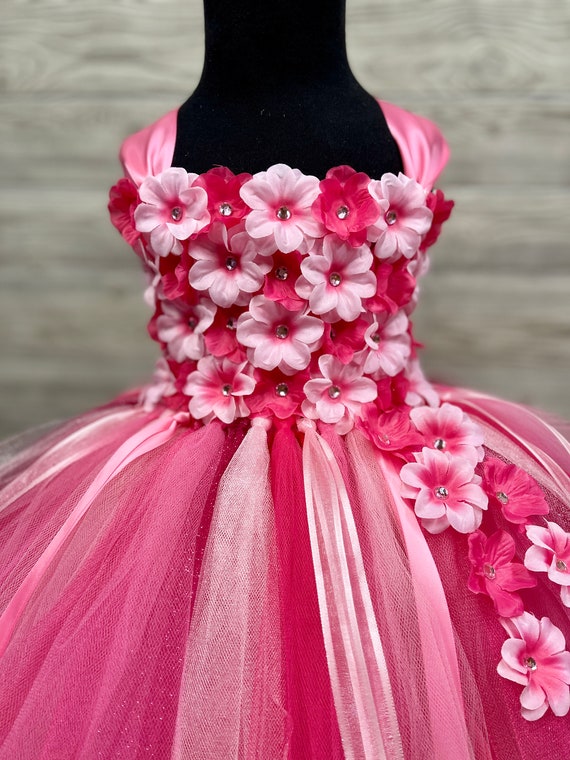 Vestidos de fiesta para niñas Floria rosa 