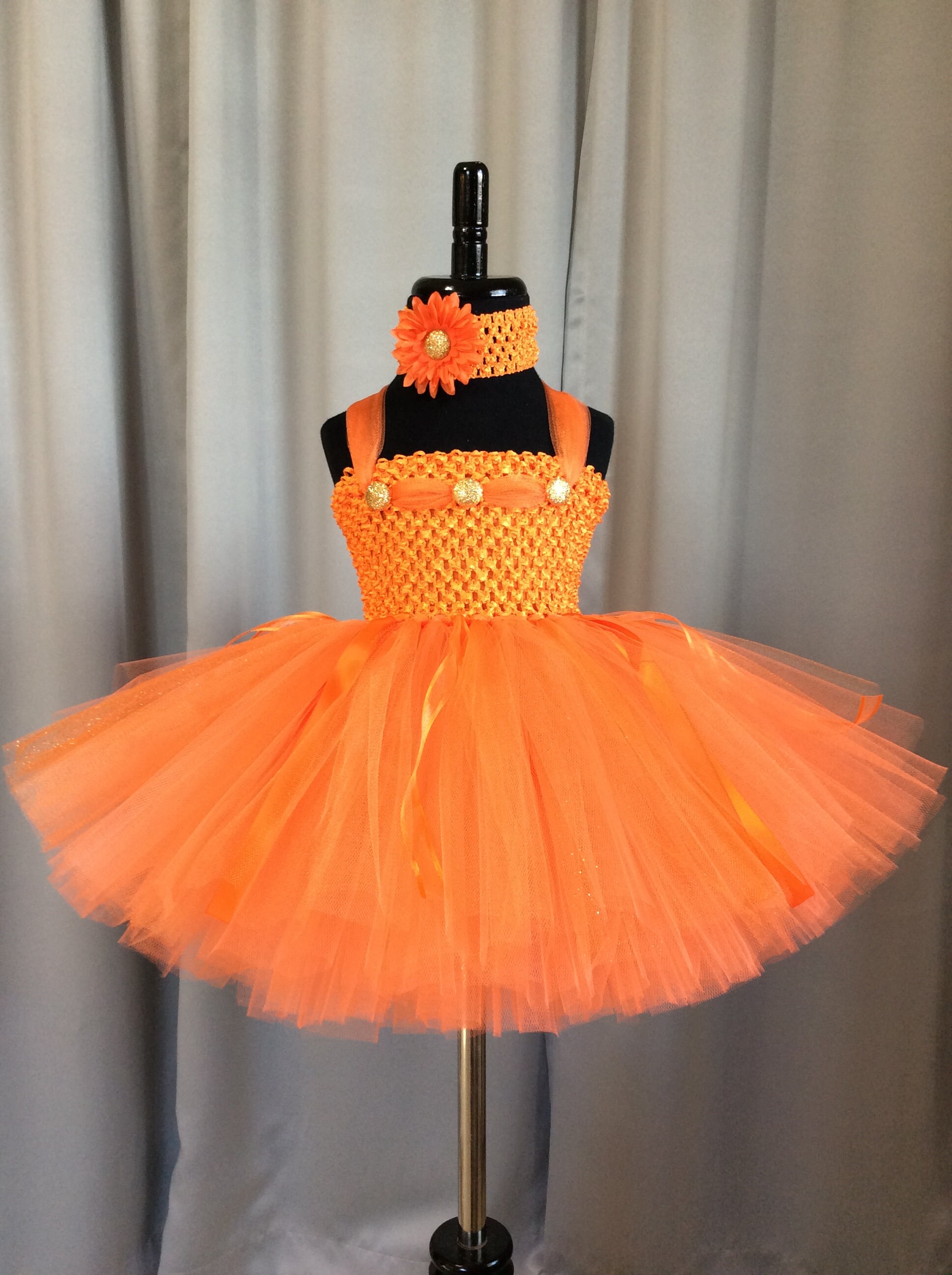Orange princess dress little girl tutu infant tutu toddler Etsy