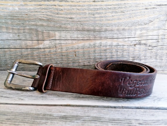 laten vallen gemiddelde bellen Buy Vintage Men's Cowboys Belt Branded Gon Embossed Belt Online in India -  Etsy