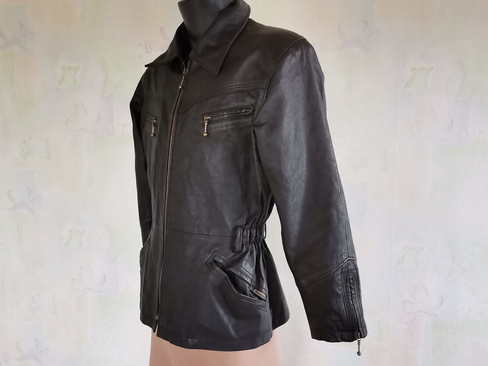 Rocker Men's Leather Jacket, JOFAMA Real Leather Jacket, Made in Sweden ...
