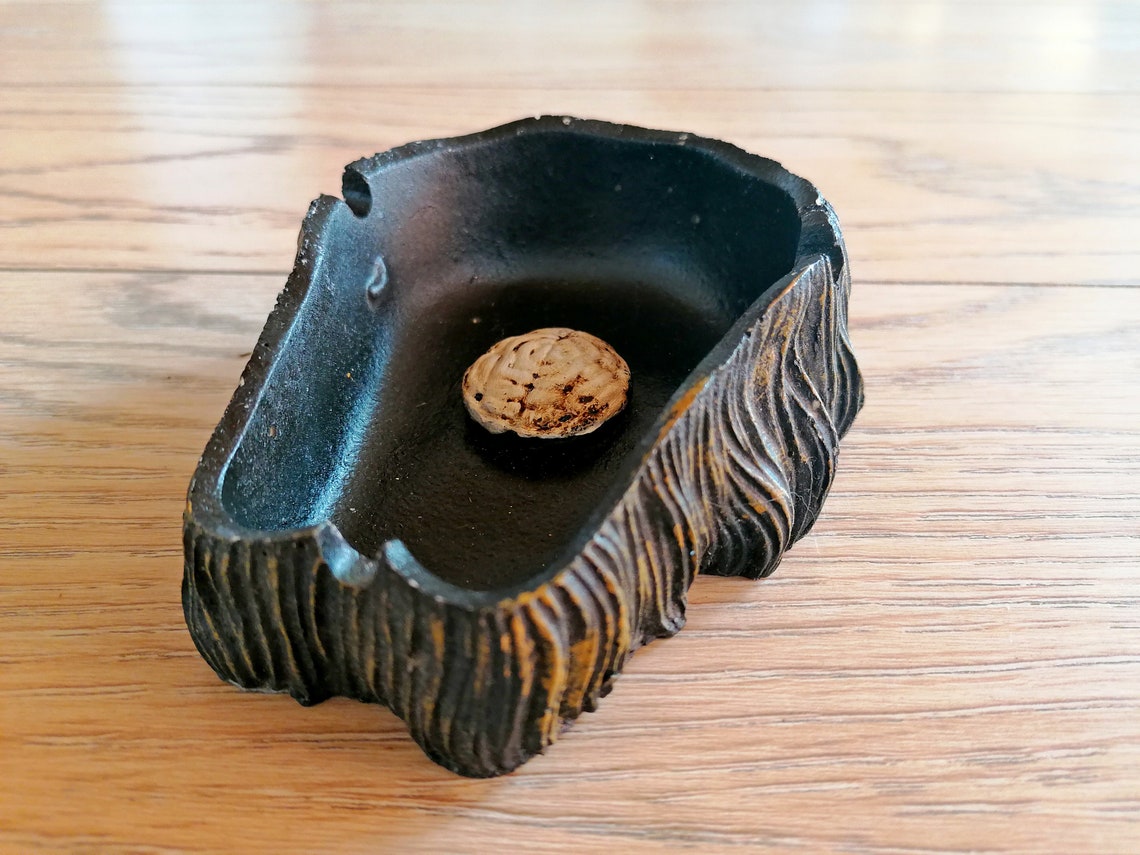 Vintage Embossed Ashtray Solid Resin Unique Cigar Ashtray Etsy
