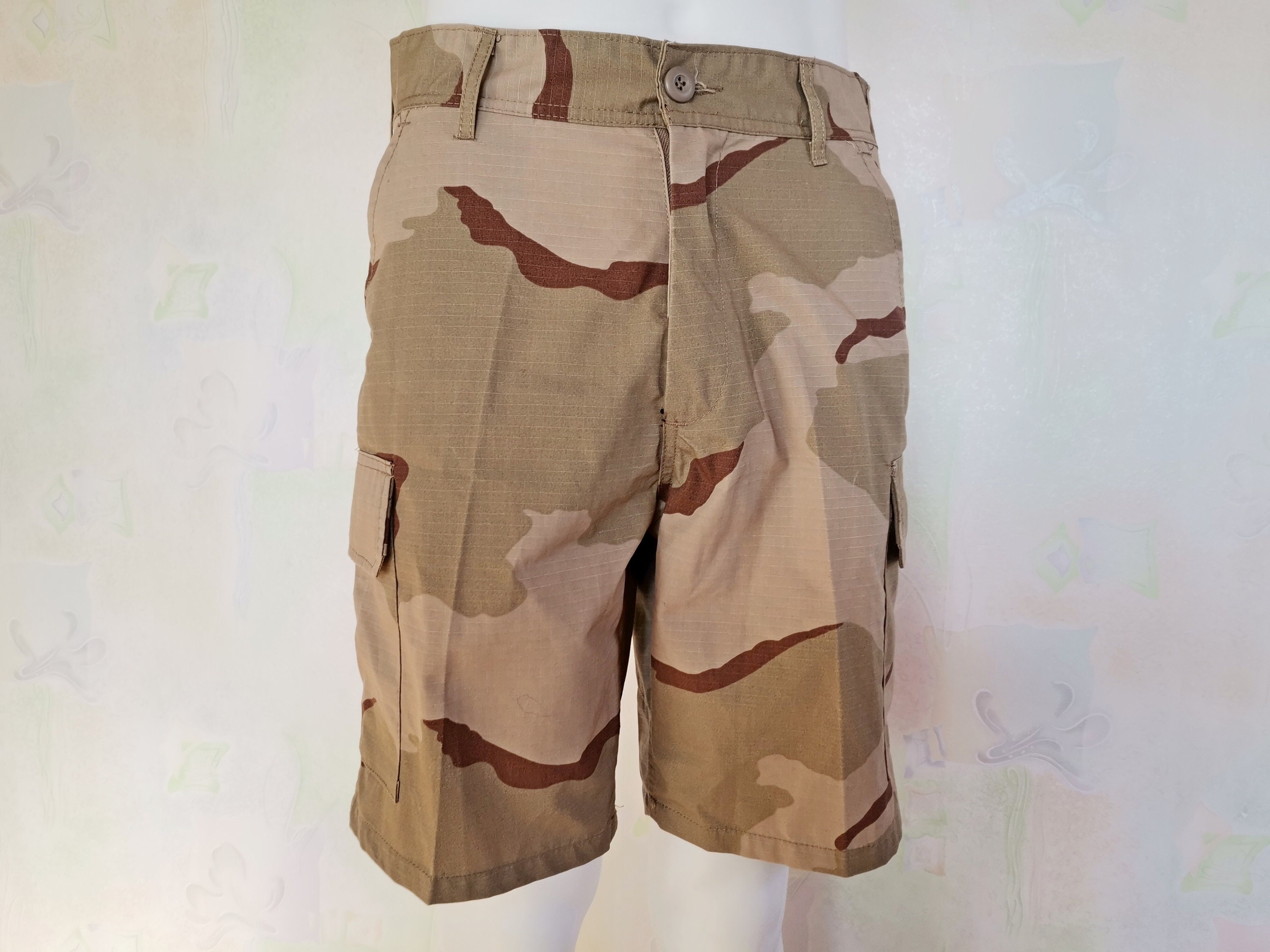 Desert Camo Cargo Shorts Military Camouflage Pants Mackenzie Etsy