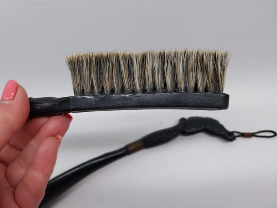 Vintage Shoehorn and Clothes Brush With Horse Hea… - image 6
