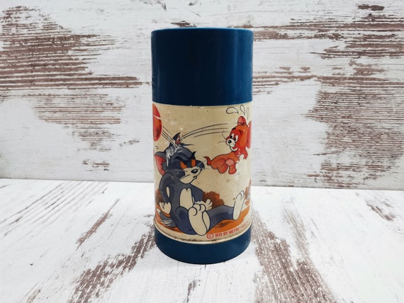 Retro Tom y Jerry Thermos, Aladdin Industries frasco de vacío, botella de  viaje, termo de café pequeño, dibujos animados, regalo vintage -  México