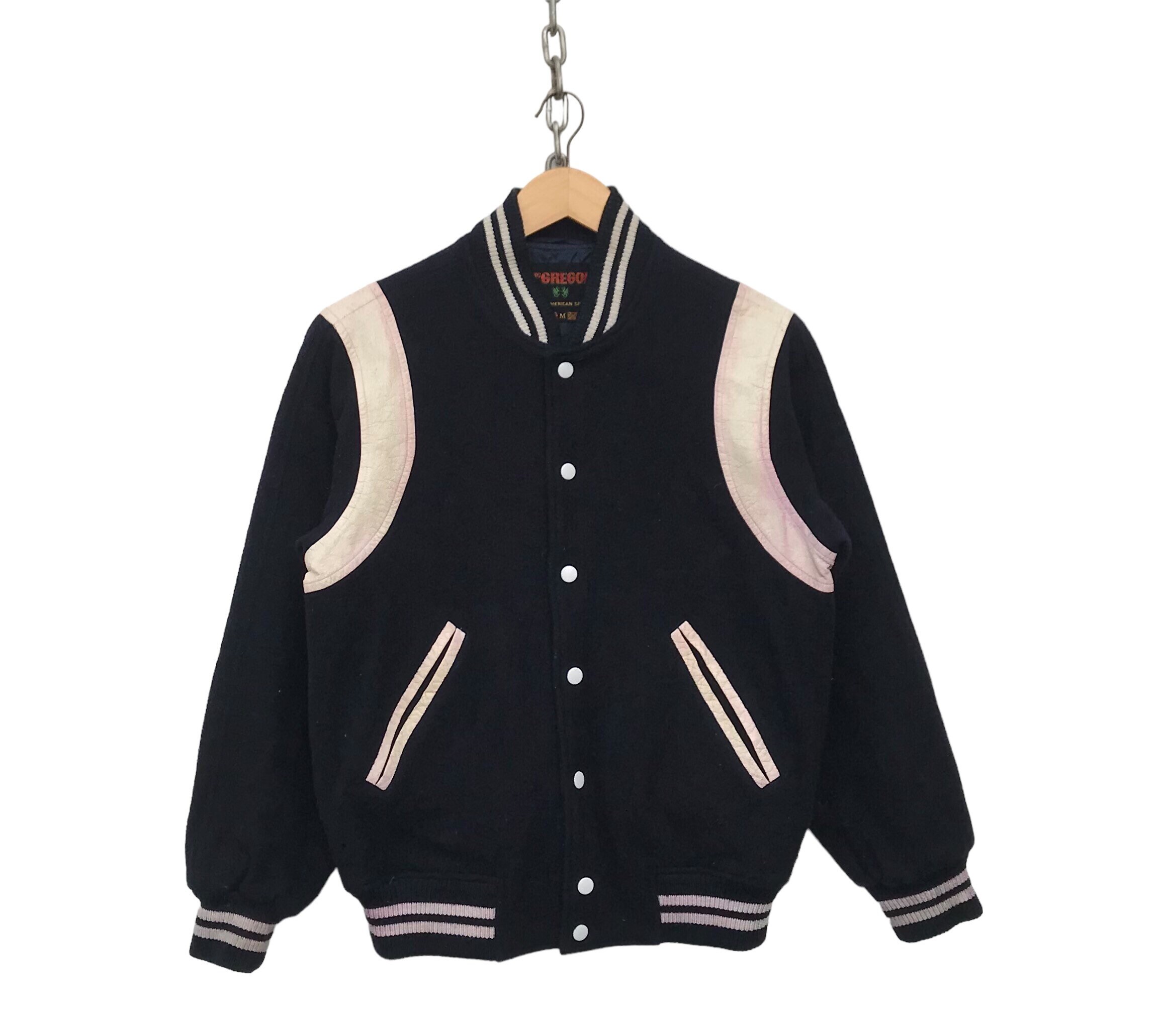 Vintage Mcgregor Varsity Jacket Mcgregor Varsity Jacket 90s Jacket TTS Small refer Measurements DISCOLOURATION Etsy Ireland