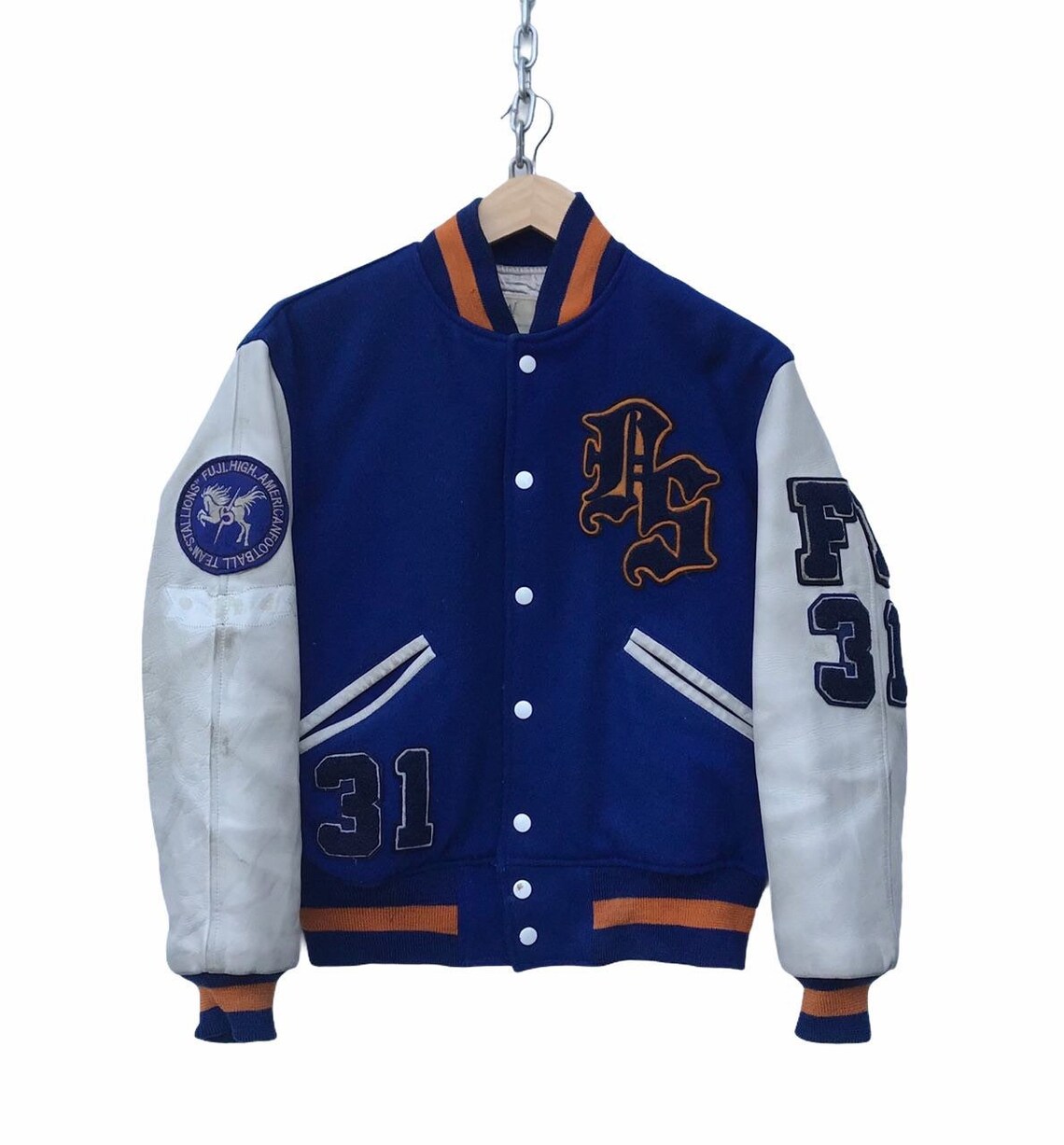 Vintage 90s Football Club Varsity Jacket Hip Sportwear | Etsy