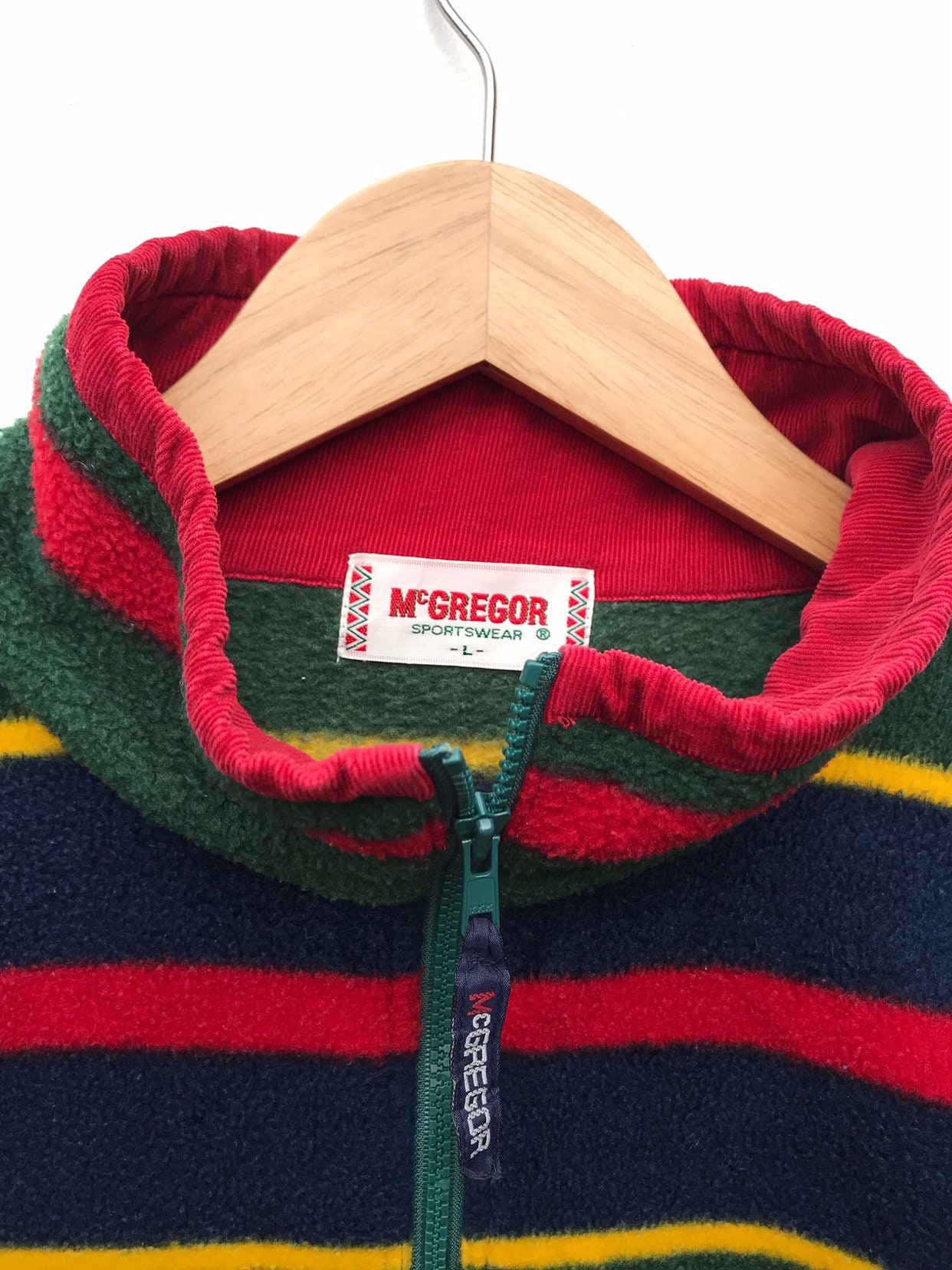 Vintage Mcgregor Pullover Jacket Mcgregor Multicolour Fleece
