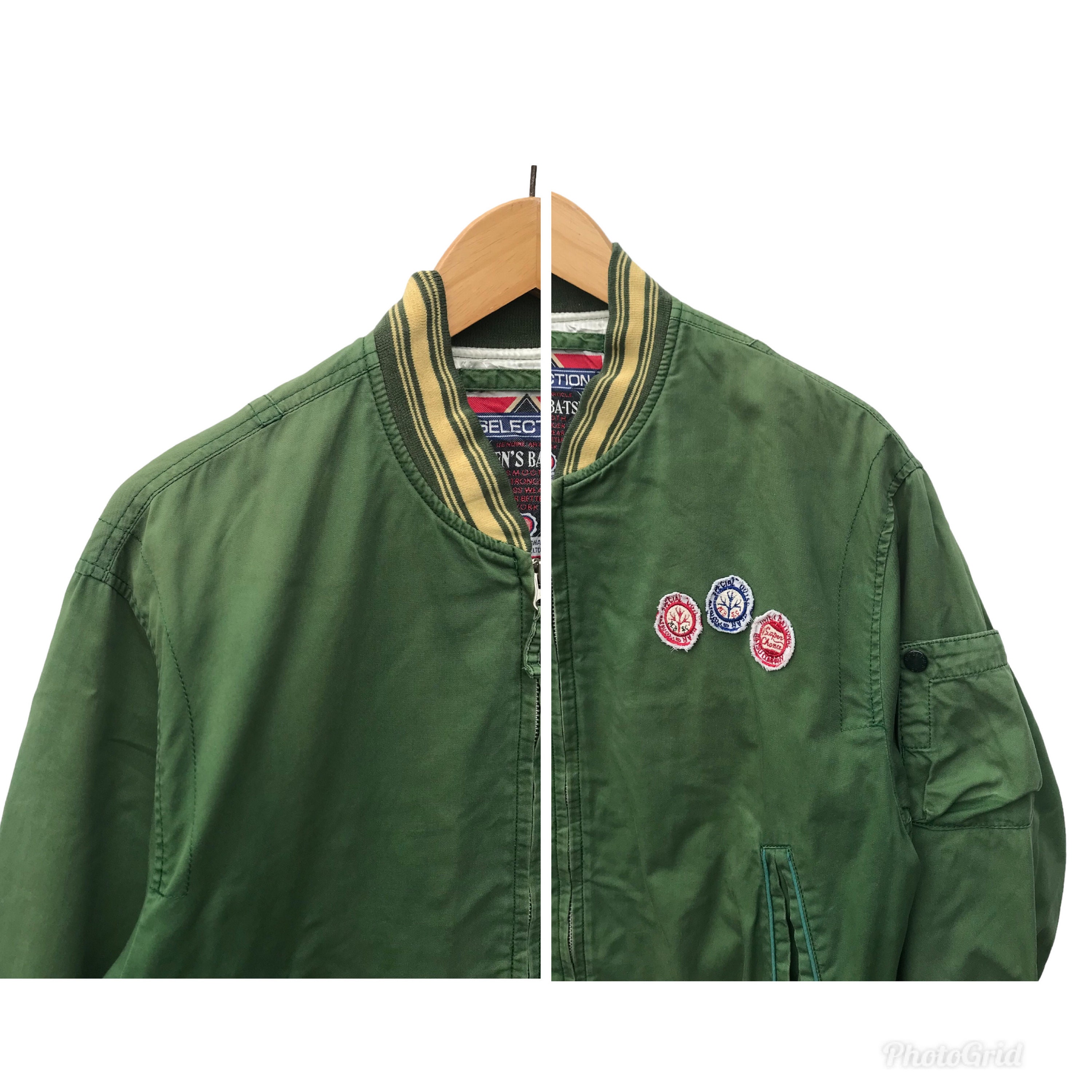 Men's Ba-tsu Japan Vintage Men's Ba-tsu Faded Casual Jacket Men's Ba-tsu Japan Vintage Men's Ba-tsu Faded Casual Jacket