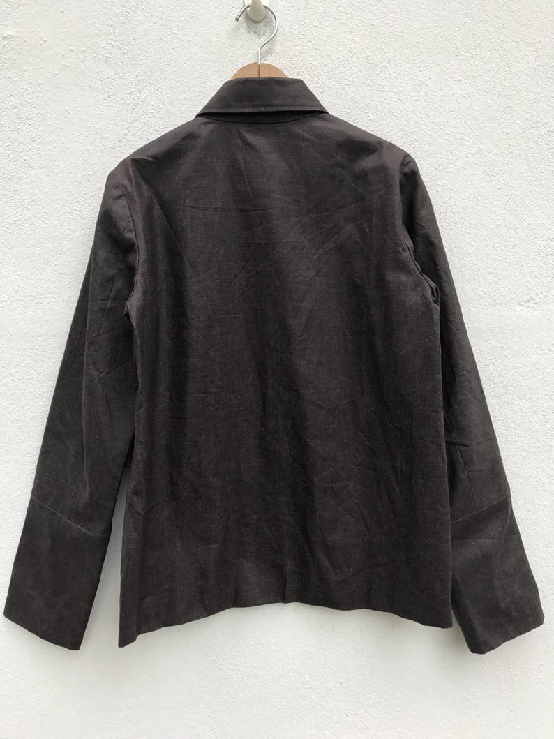 Rare Tsumori Chisato Jacket Japan Top Designer Tsumori Chisato Coated Jacket Sweater Made in Japan Avant Garde Fasion sz 2