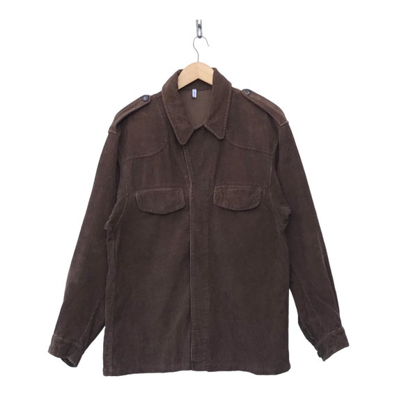 Vintage Armani Jacket Emporio Armani Italy Corduroy Jacket Casual 