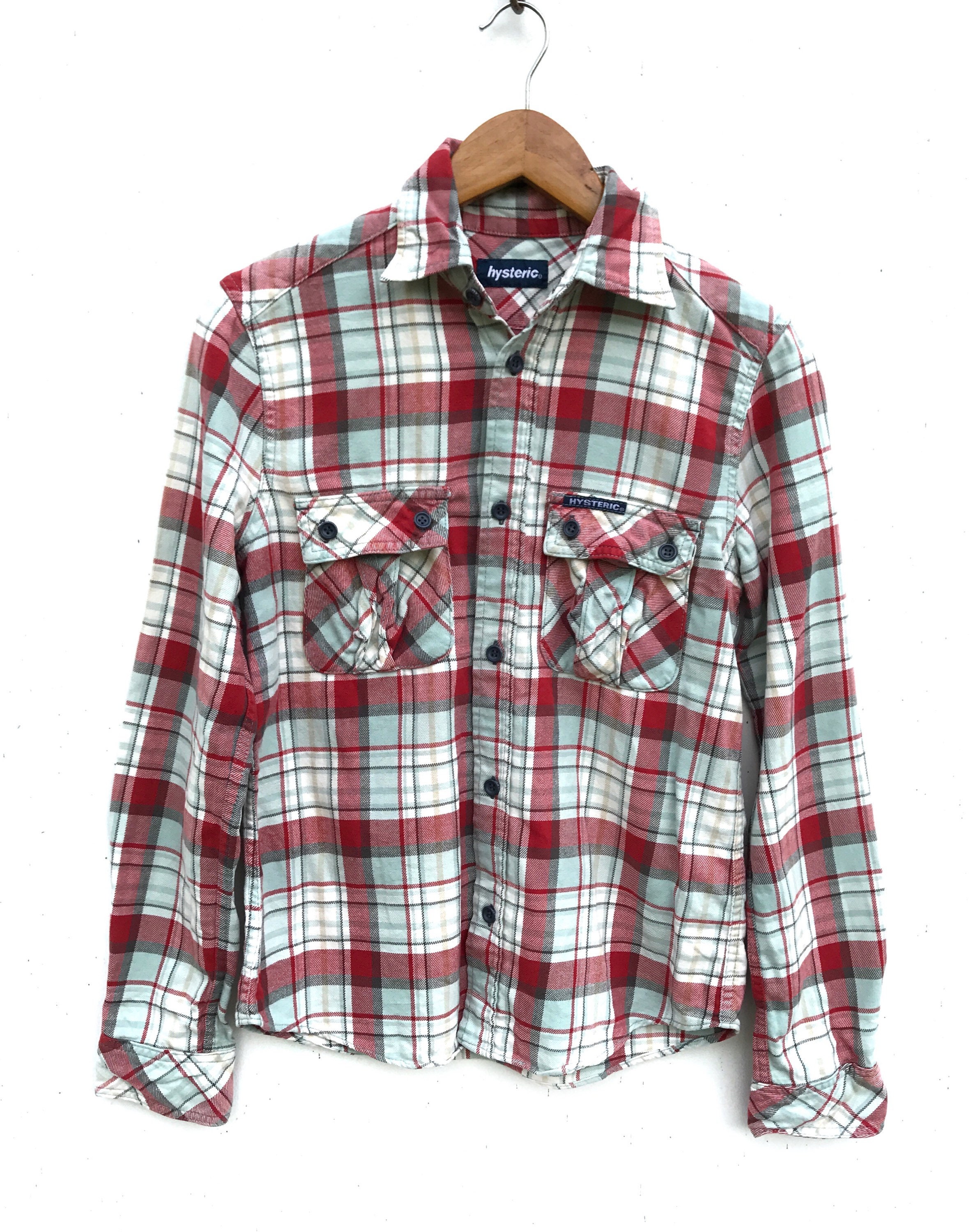 Hysteric Glamour Button Down Vintage Hysteric Plaid Flannel - Etsy