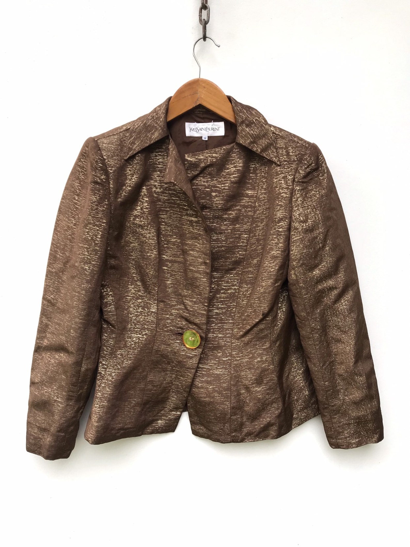 YSL Jacket Rare Vintage Yves Saint Laurent Women Blazer Coat - Etsy