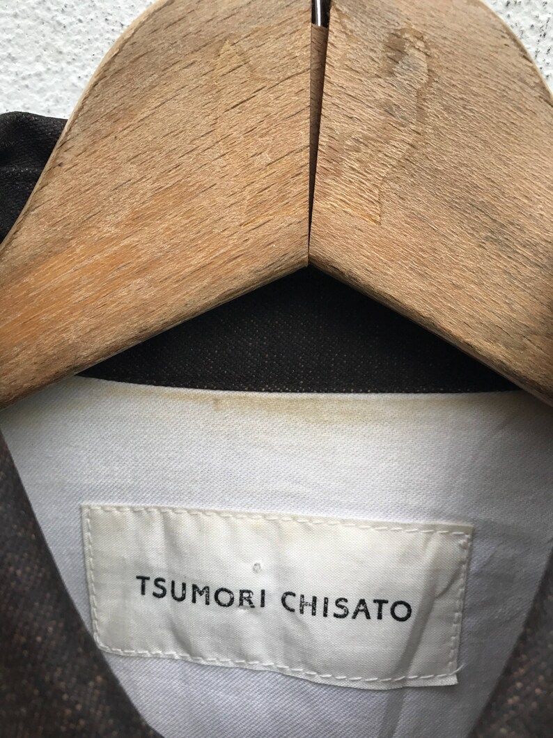 Rare Tsumori Chisato Jacket Japan Top Designer Tsumori Chisato Coated Jacket Sweater Made in Japan Avant Garde Fasion sz 2