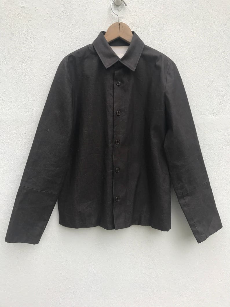 Rare Tsumori Chisato Jacket Japan Top Designer Tsumori Chisato Coated Jacket Sweater Made in Japan Avant Garde Fasion sz 2