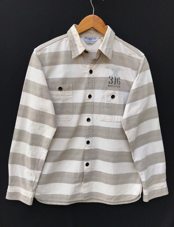 Engineered Garments Button Ups Japanese Brand Stripe Shirt Vintage 