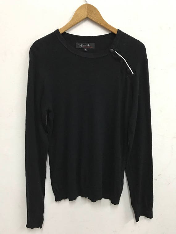 Agnes b Rare Authentic Agnes b Sweatshirt  Black A