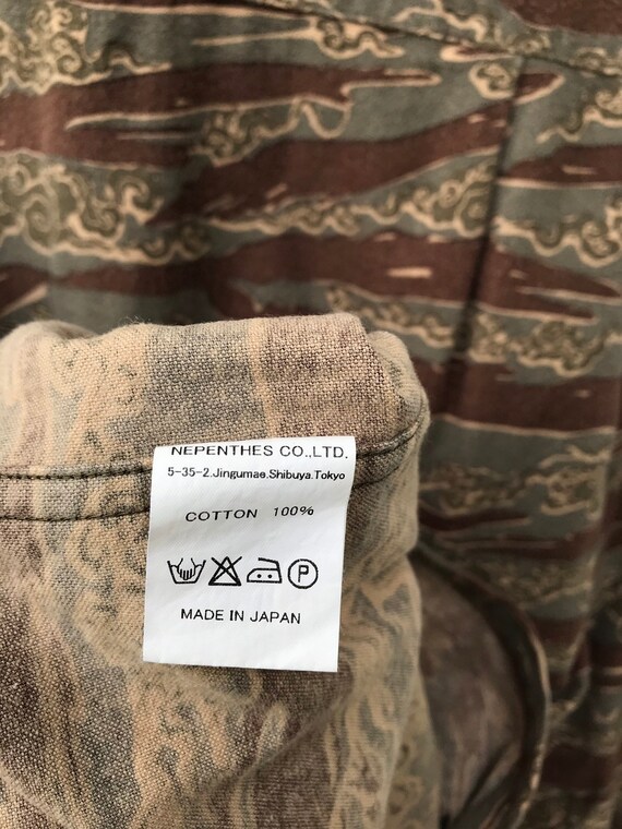 Rare Vintage Needles by Nepenthes Collab Number Nine Tiger Stripe 