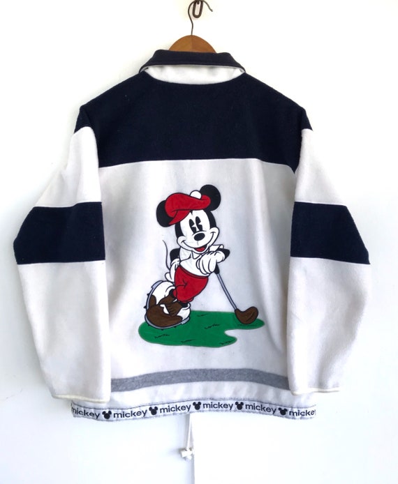 Mickey Mouse sweater fleece jacket vintage mickey