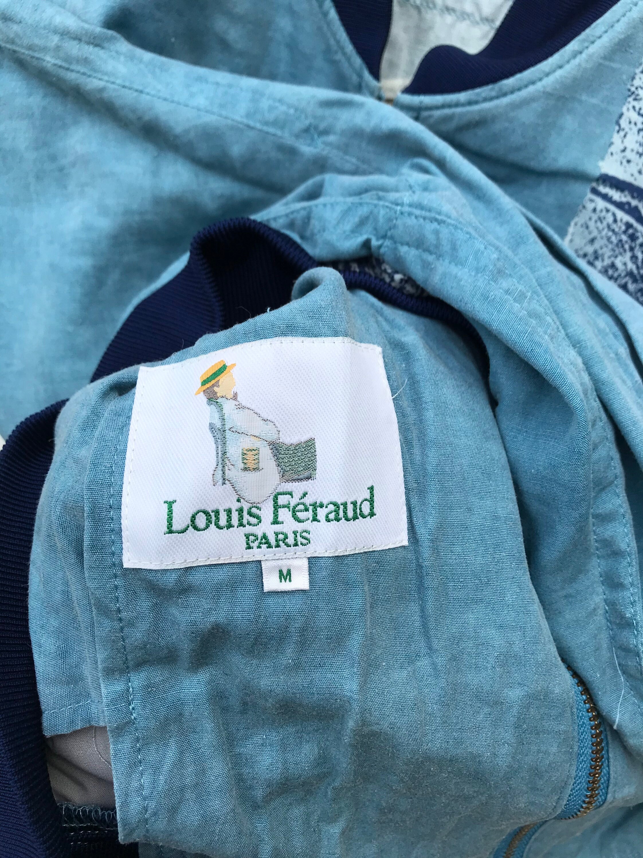 OverheadTreasures Vintage Louis Feraud Paris Jacket Louis Feraud Graphic Jacket Fashion Casual Light Jacket France Designer Medium (Refer Measurements)