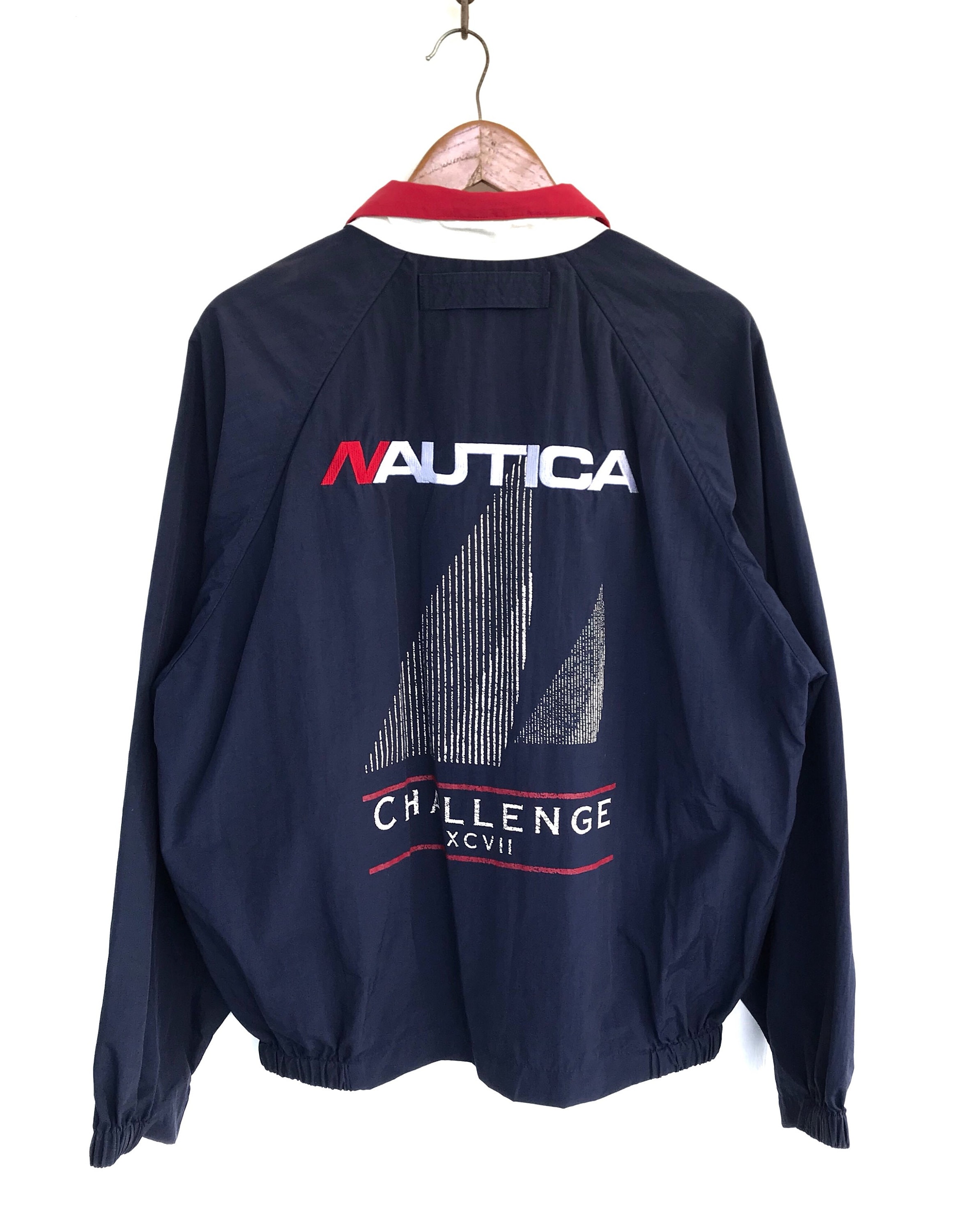 Nautica Jacket Vintage Nautica Challenge Jacket Sailing Gear Streetwear  Casual Hip Hop Nautica Windbreaker Jacket Mediumrefer Measurements 