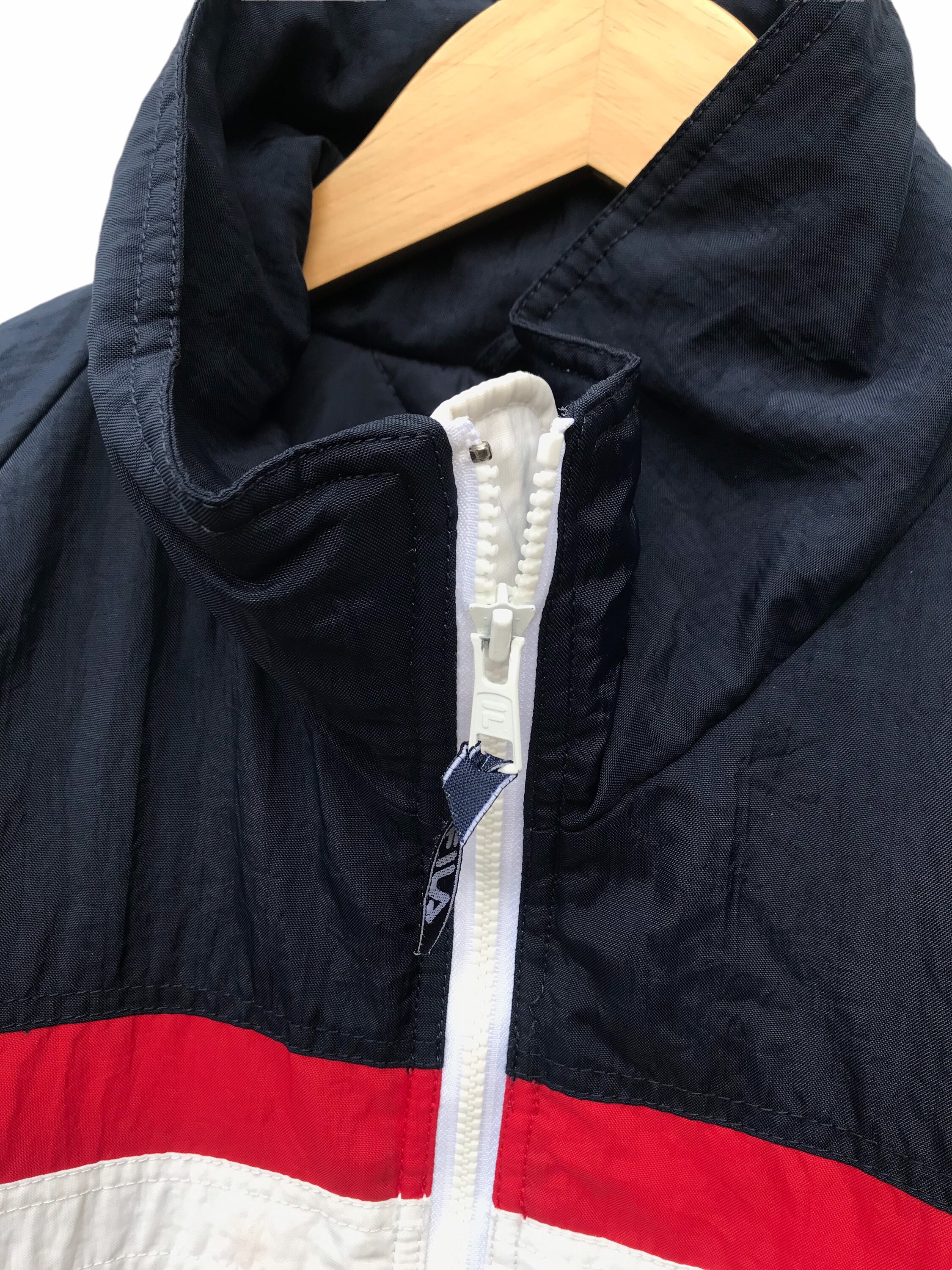 Fila Jacket Vintage Fila Big Logo Spellout Bombers Jacket