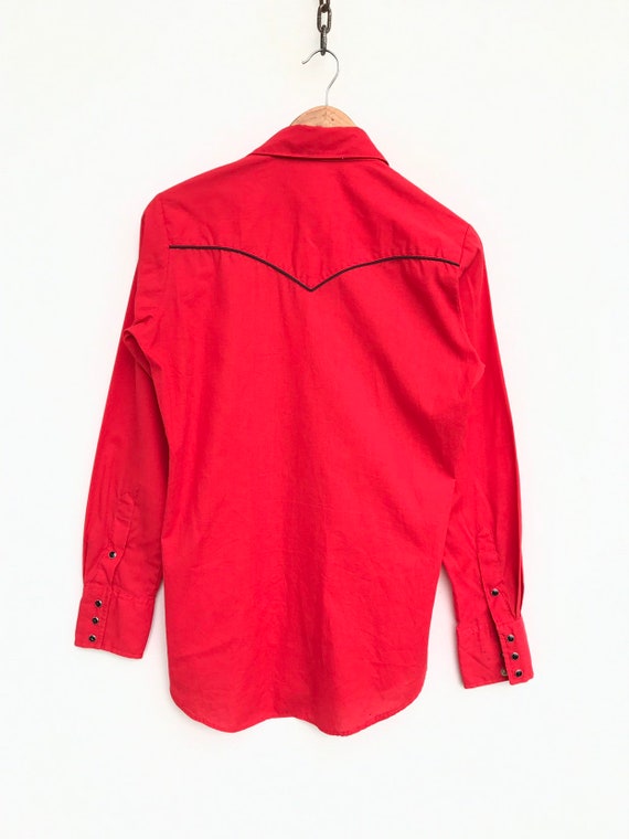 Vintage Miller Western Shirt Red Colour Vintage 8… - image 6