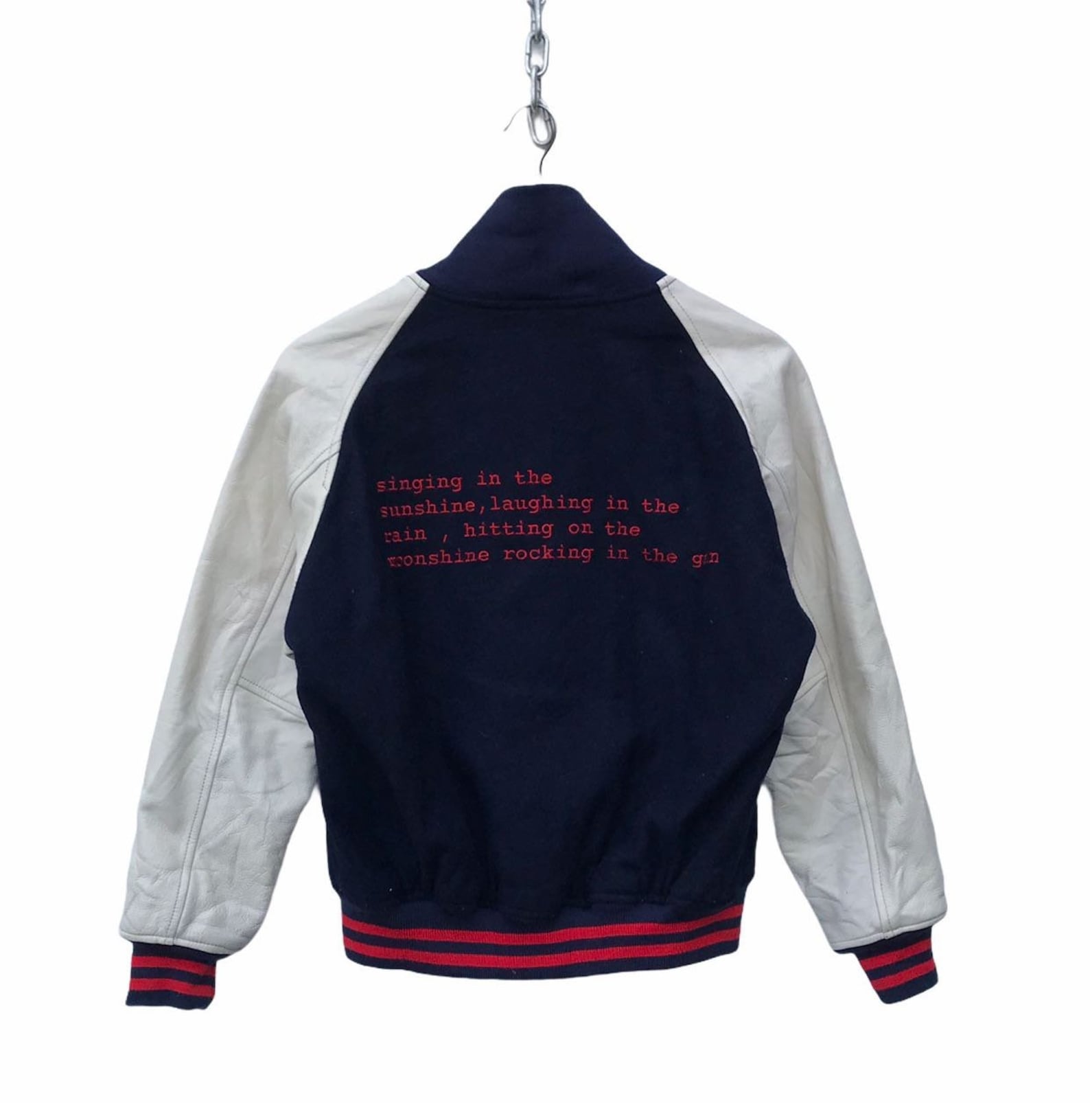 Vintage Love is Message Varsity Jacket Streetwear Poem Jacket Etsy