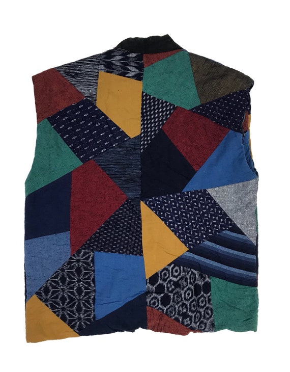 Vintage Kimono Japan Kimono Japanese Traditional Patchwork Sleeveless Kimono Japan Haori Traditional Wear TTS Medium refer Measurements Etsy Denmark