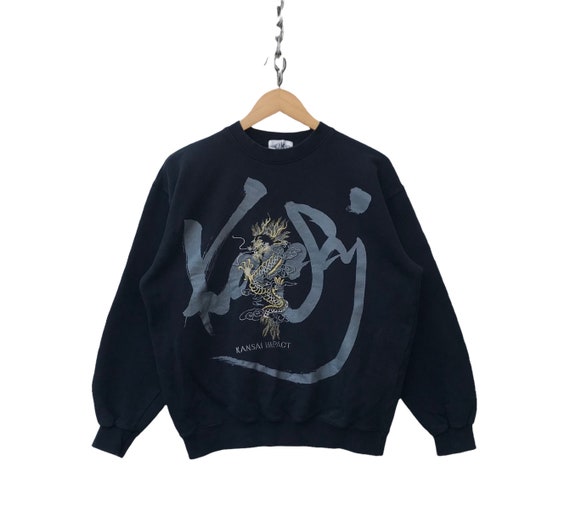 Kenzo X Kansai Yamamoto Embroidered Sweater In Grey