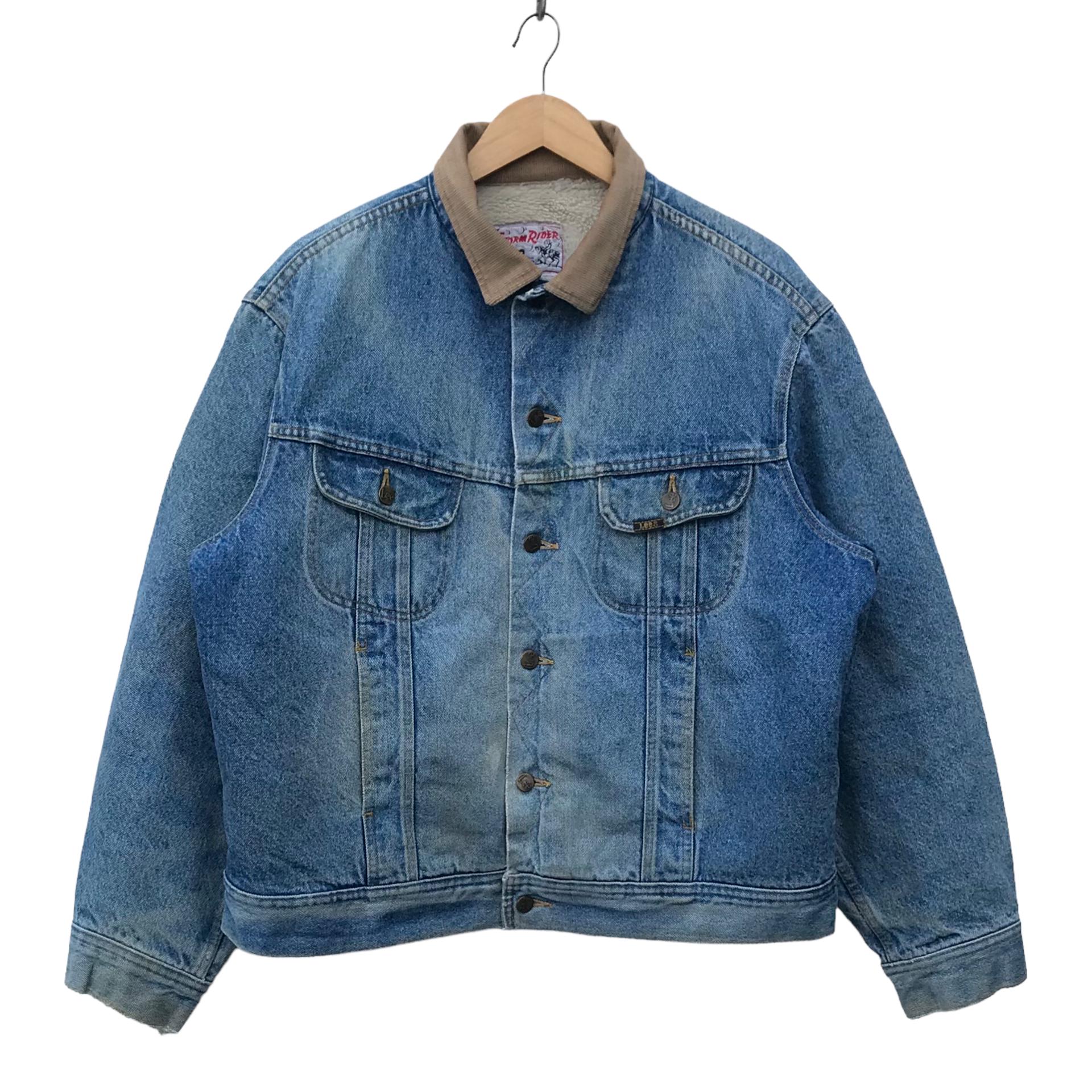 Vintage Lee Storm Rider Trucker Jacket Lee Distressed Faded Vintage Lee Storm Rider Trucker Jacket Lee Distressed Faded