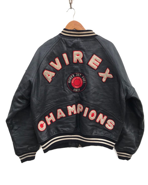 Vintage Avirex Usa Leather Jacket Avirex Us Air Force… - Gem