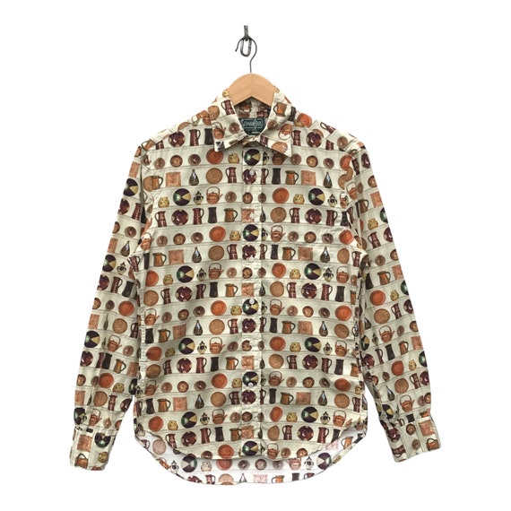 Gitman Bros Usa Vintage Gitman Bros Button Down Overprinted Gitman 