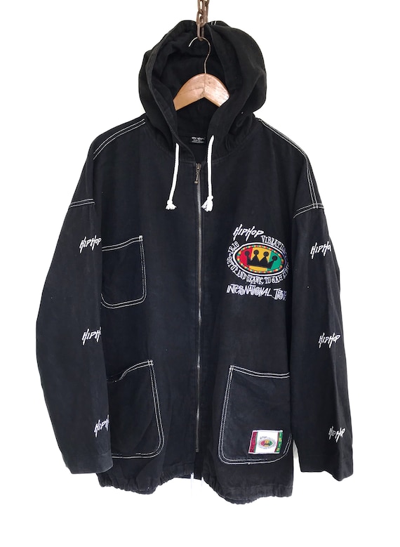 Hip Hop Jacket Vintage Hip Hop Spellout Sweater Ho