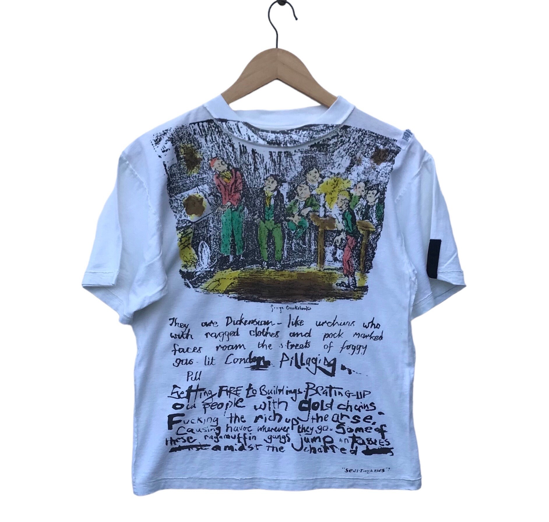 生まれのブランドで Vintage Reproduction Seditionaries Oliver Twist Shirt トップス