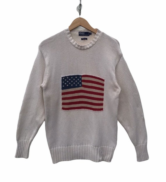 Polo Ralph Lauren Knitwear Vintage Ralph Lauren Usa Flag - Etsy