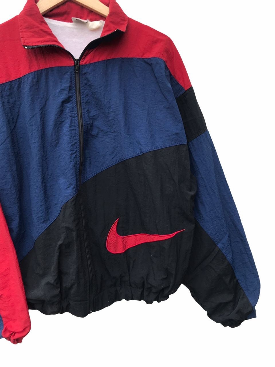 Suéter Nike vintage raro Nike Swoosh Windbreaker Nike Etsy
