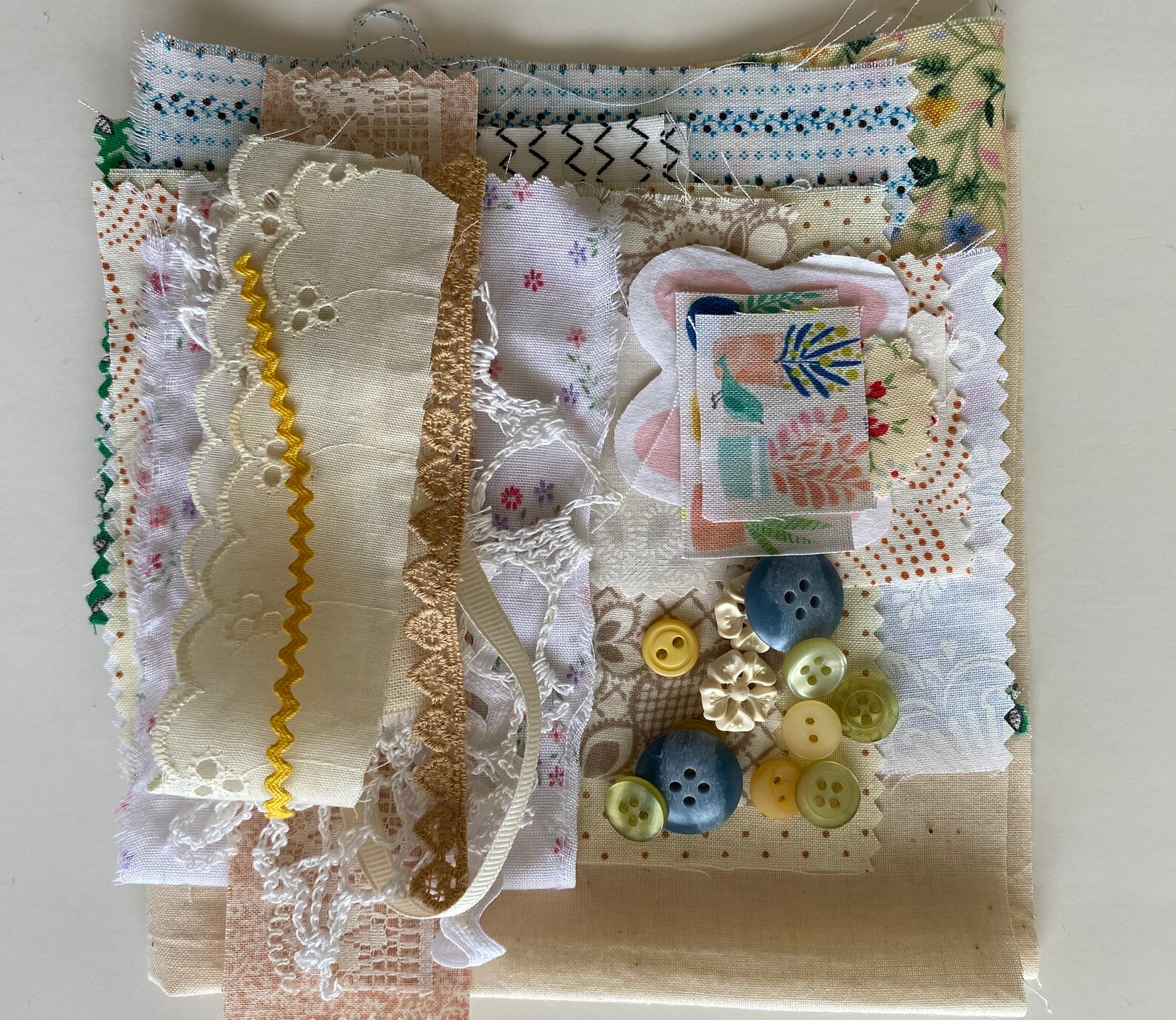 Slow stitch kitHand stitchingEmbroidery practice kitBoro Etsy España