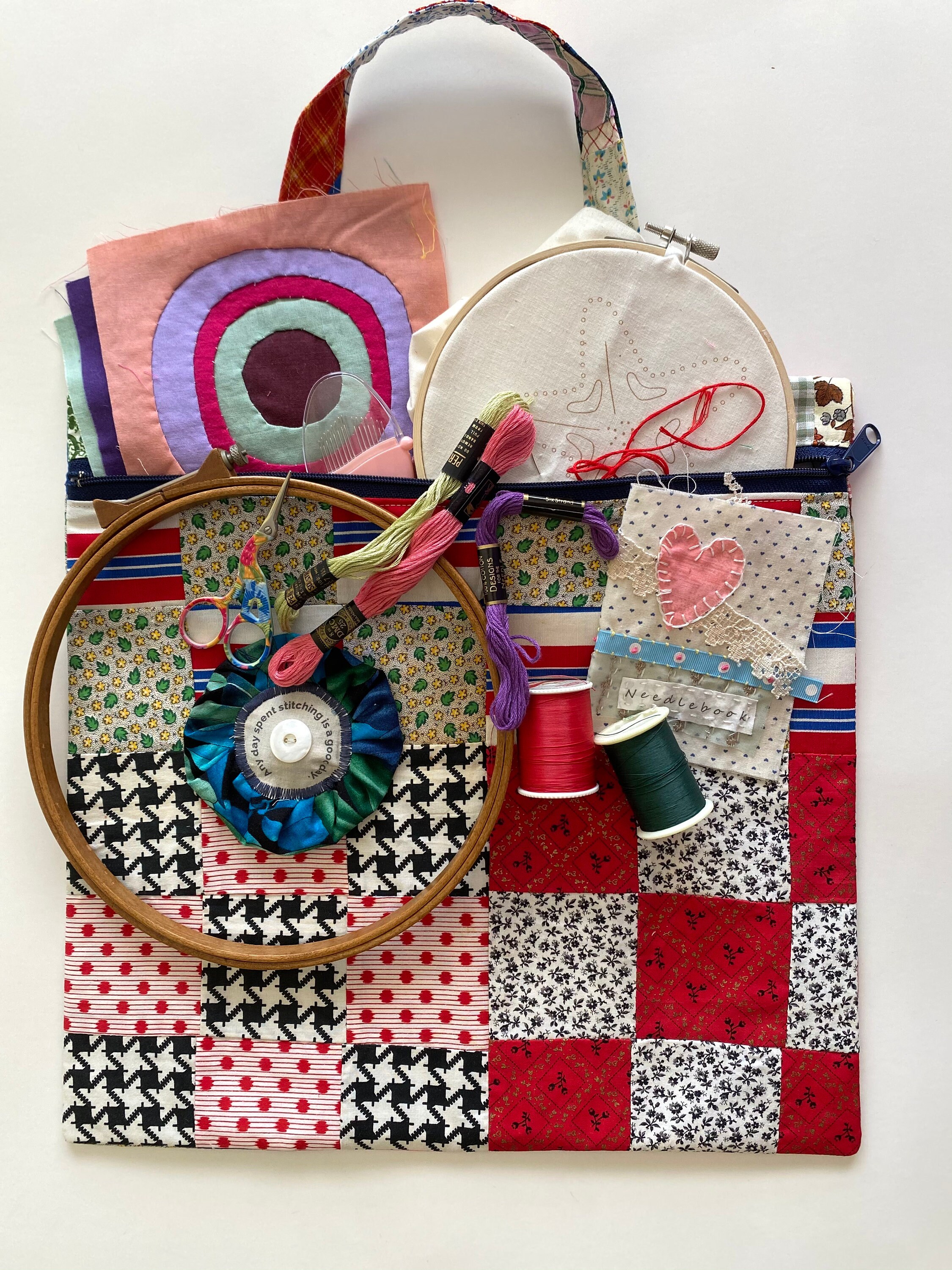 Cross Stitch Project BagLarge 14X14 Project BagQuilting Etsy