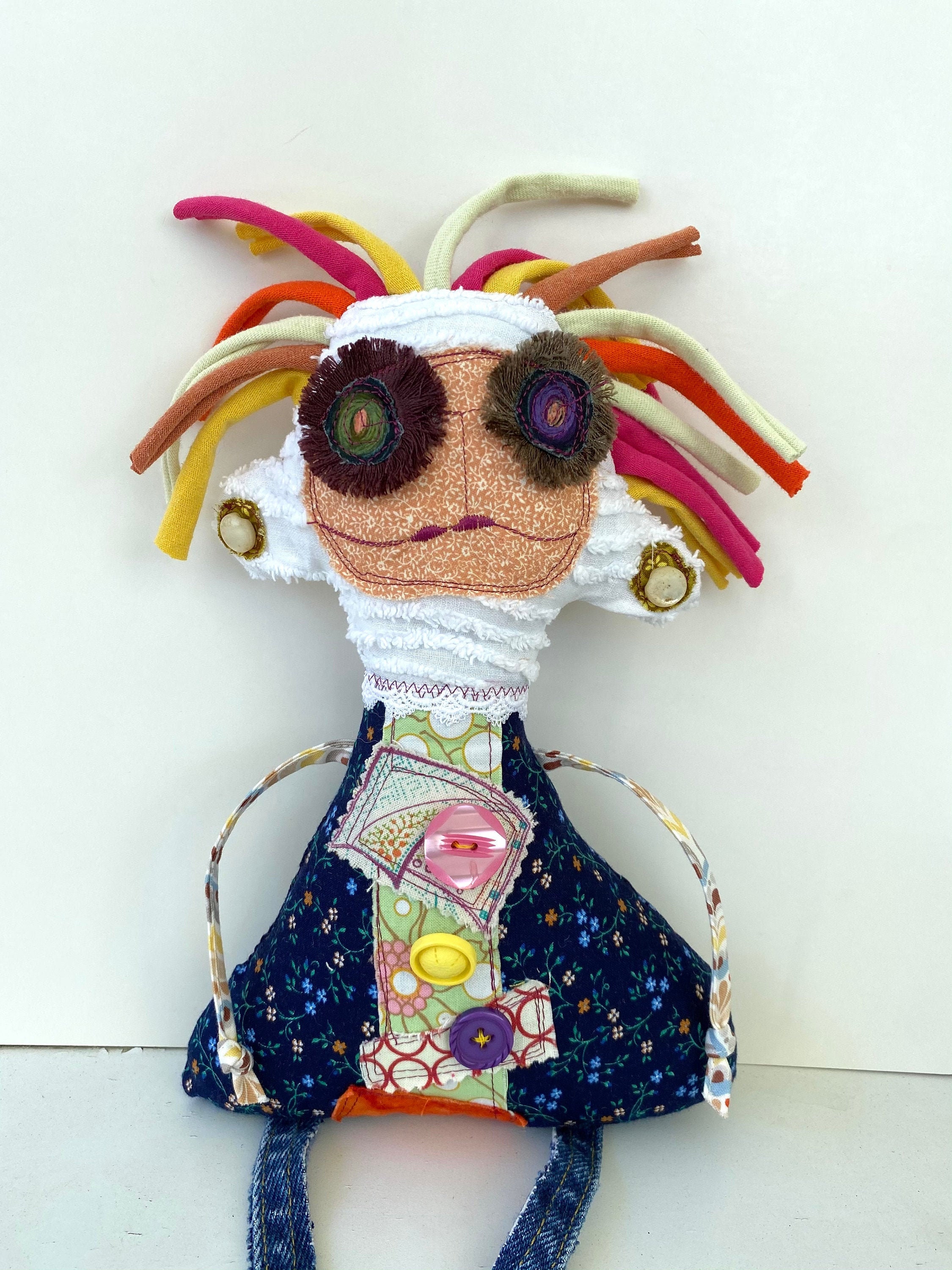 Dammit DollCrazy Hair DollMonster Doll Voodoo DollRag Doll Etsy