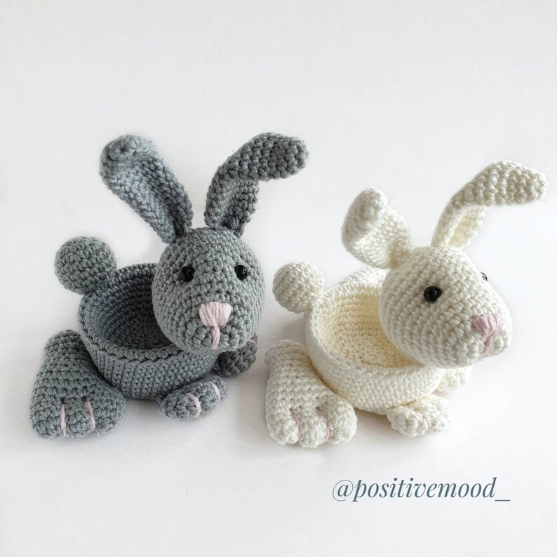 The easy crochet pattern of Easter bunny to make cute spring Etsy