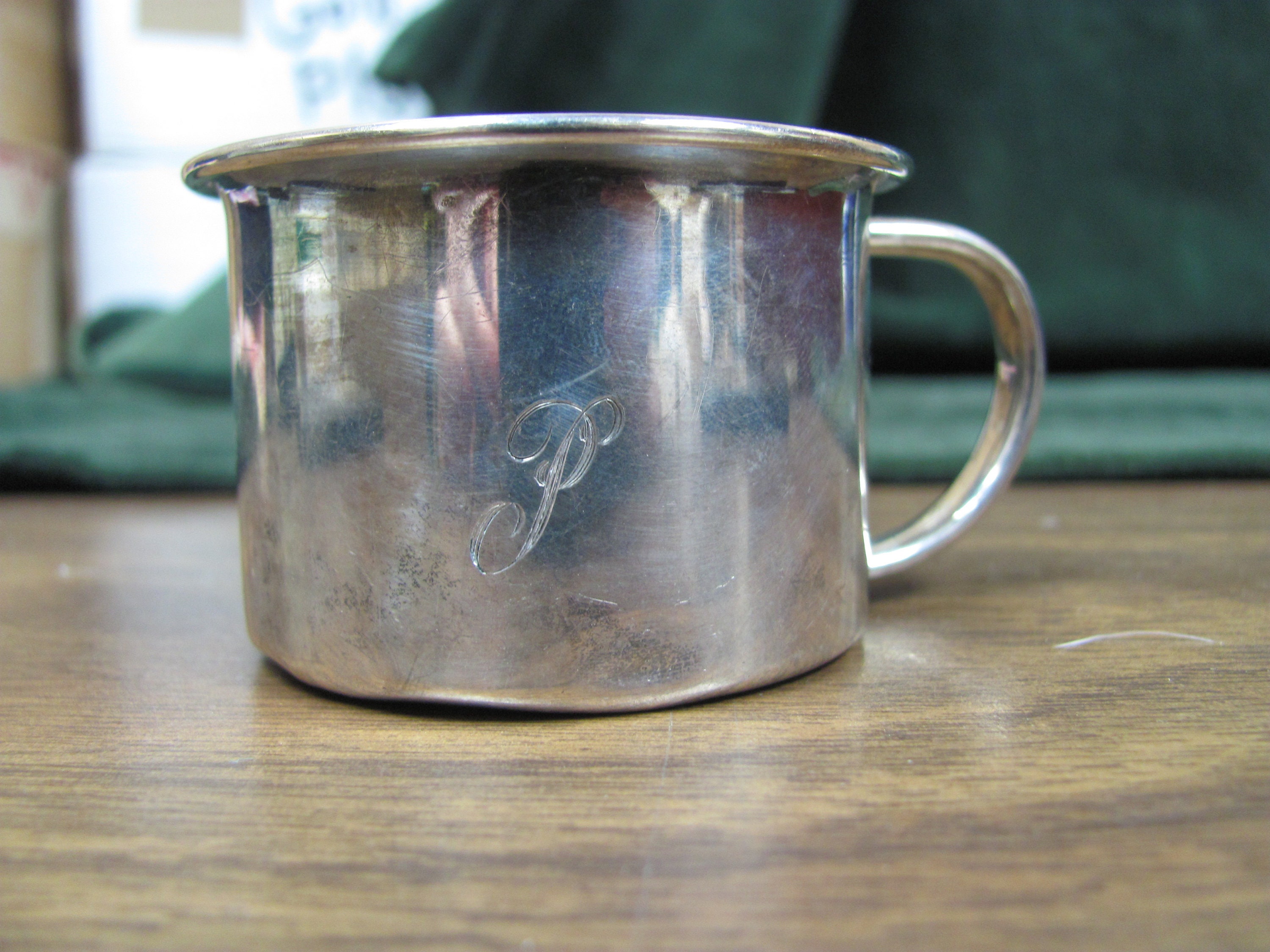 Towle Sterling Silver Baby Cup con grabado de conejo Etsy