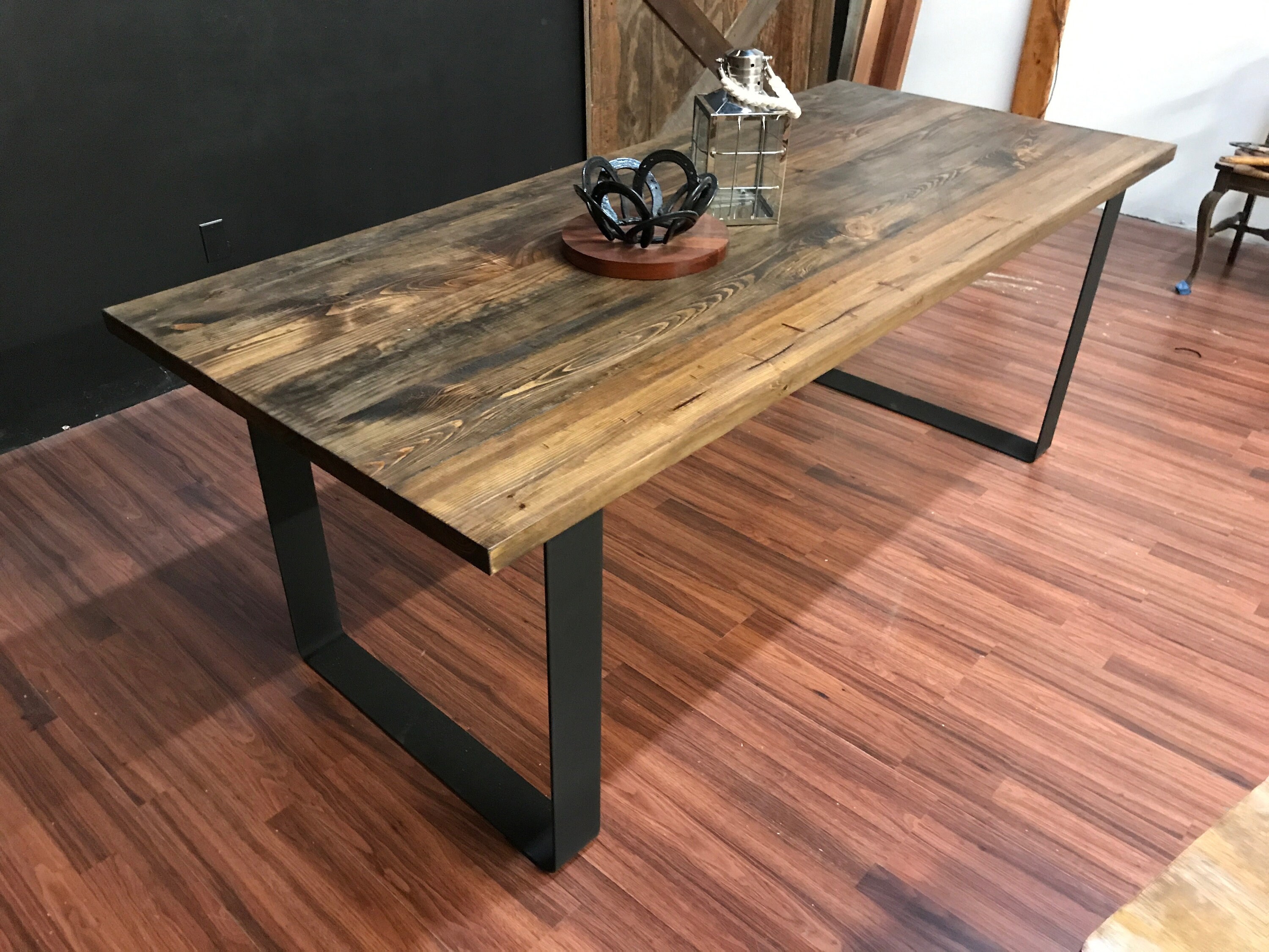 Industrial Farmhouse Table - Etsy