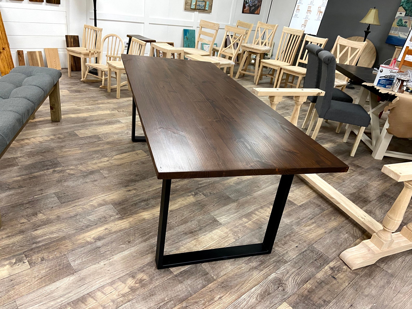 Industrial Farmhouse Table - Etsy