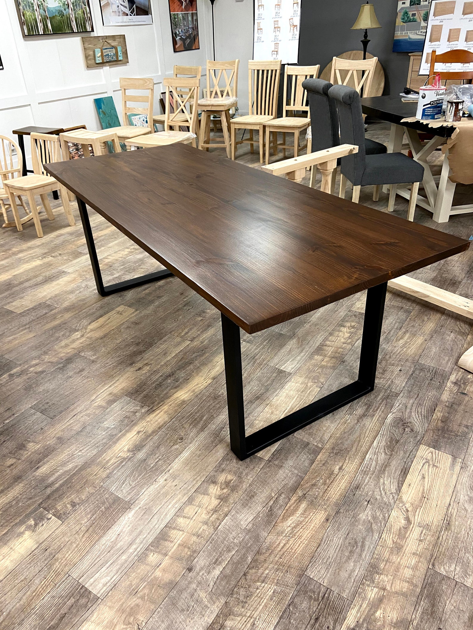 Industrial Farmhouse Table - Etsy