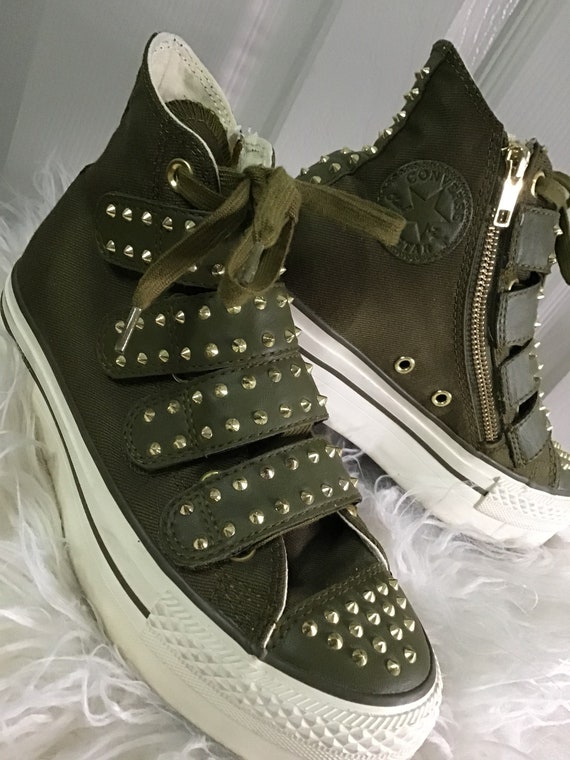 studded platform converse